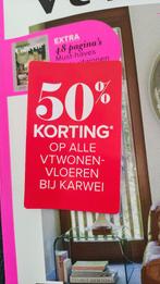 Bon Korting Karwei vt wonen vloeren, 50%, Verzenden, Nieuw