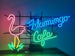 Flamingo Cafe neonverlichting neon lamp fifties sixties, Verzamelen, Merken en Reclamevoorwerpen, Ophalen, Zo goed als nieuw, Lichtbak of (neon) lamp