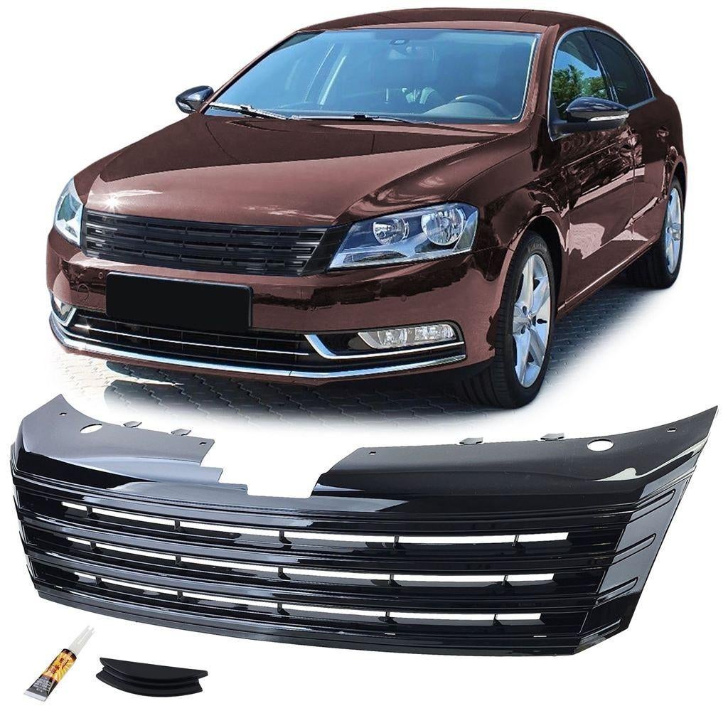 Grill Geschikt Voor Volkswagen Passat B7 Glans Zwart Zonder, Verzenden, Automotive Parts, A.parts@hotmail.nl, Trasmolenlaan 12 3447 GZ Woerden