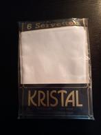 6 damast servetten, Ophalen, Nieuw, Wit, Overige typen