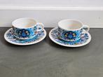 2 Villeroy & Boch Izmir 1973 theekoppen met schotels, Ophalen of Verzenden