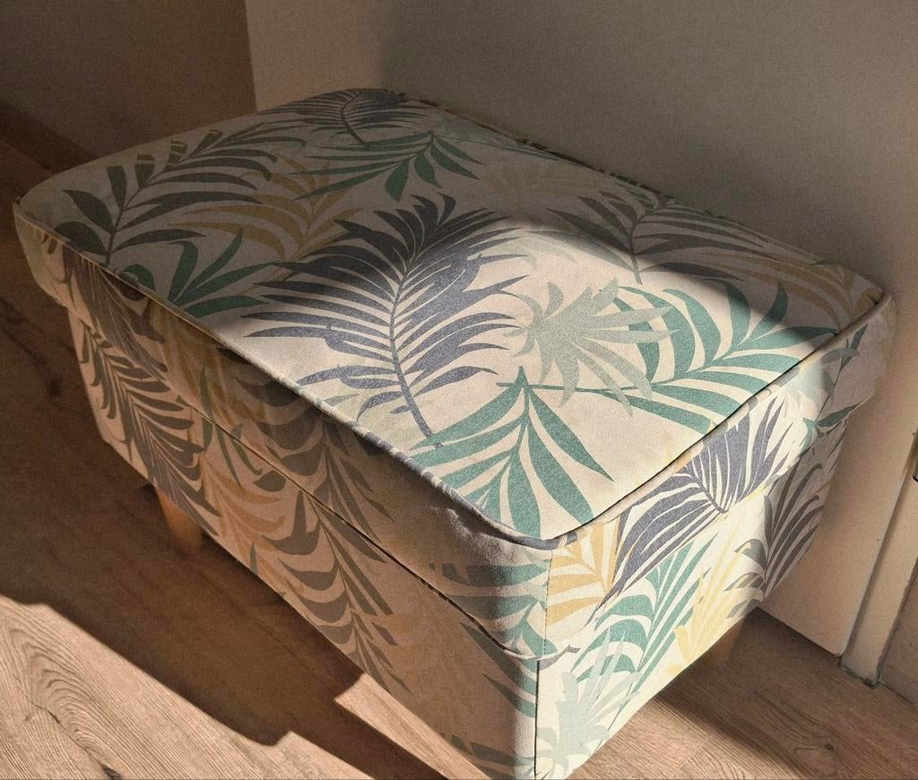 Poef, Huis en Inrichting, Banken | Voetenbanken en Poefen, Ophalen, Minder dan 50 cm, Gebruikt, Rond