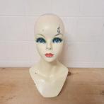 Vintage Mannequinhoofd / Buste / Etalagepop Hoofd, Ophalen of Verzenden