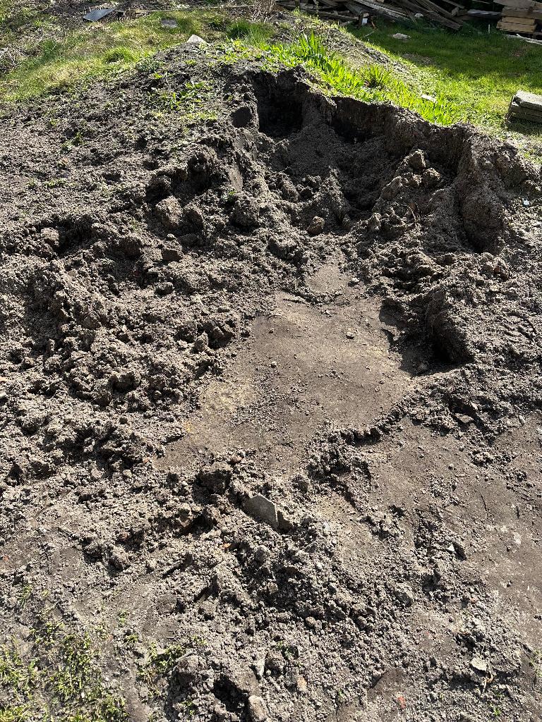 Zwart zand, Ophalen, Tuinaarde