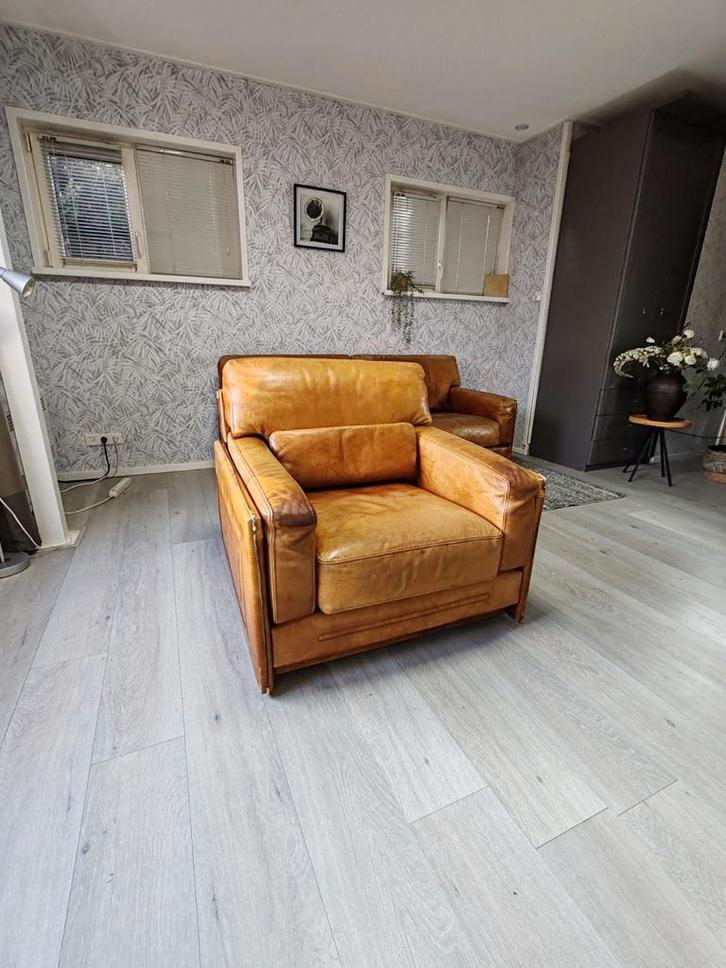 Baxter Arcon Leren Fauteuil - buffel leer Milisich*, Huis en Inrichting, Fauteuils, Gebruikt, Leer, 100 tot 125 cm, 100 tot 125 cm