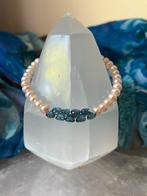 Topaas London blue parel geluk beschermt zeldzaam uniek, Sieraden, Tassen en Uiterlijk, Armbanden, Met bedels of kralen, Blauw