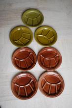 Fondueborden vintage, Ophalen, Gebruikt, Keramiek, Overige stijlen