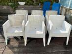 6x Robuuste Witte Toy Tuinstoelen - Philippe Starck, Ophalen, Gebruikt, Kunststof
