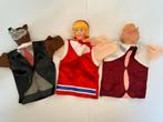 Set van 3 vintage ABN AMRO Efteling handpoppen, Verzenden, Gebruikt, Beeldje of Poppetje