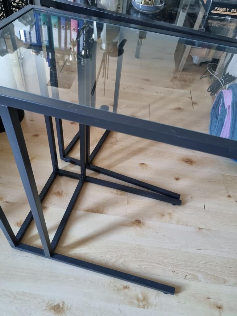 2x tafel ikea vitssjo, Ophalen, 50 tot 100 cm, Rond, 25 tot 50 cm