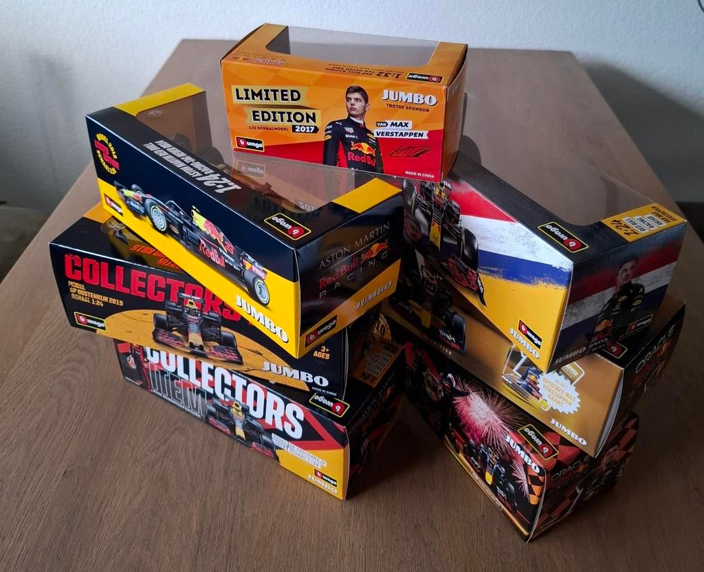 Raceauto's Max Verstappen NIEUW (Jumbo), Ophalen of Verzenden, Nieuw, Bburago