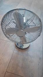 Blokker Tafelventilator - Chroom Design, Witgoed en Apparatuur, Ventilatoren, Ophalen, Zo goed als nieuw, Tafelventilator