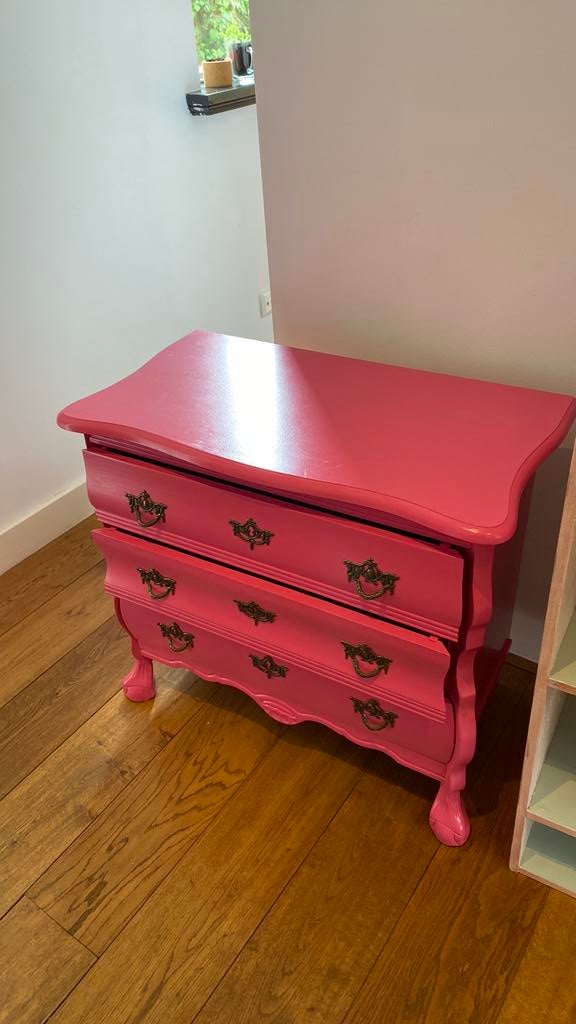 Roze buikkastje, Huis en Inrichting, Ophalen, 50 tot 100 cm, Zo goed als nieuw, 3 of 4 laden