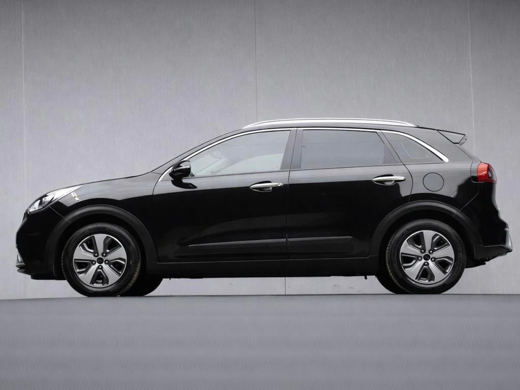 Kia Niro 1.6 GDi Hybrid DynamicLine Sport (APPLE CARPLAY,NAV, Auto's, Kia, Gebruikt, Euro 6, Leder en Stof, Zwart