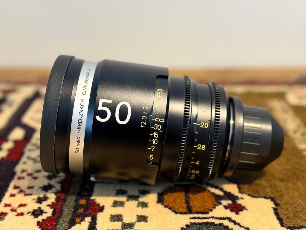 Schneider Cine-Xenar III 50mm T2.0 PL-mount objectief, Ophalen of Verzenden, Zo goed als nieuw, Standaardlens