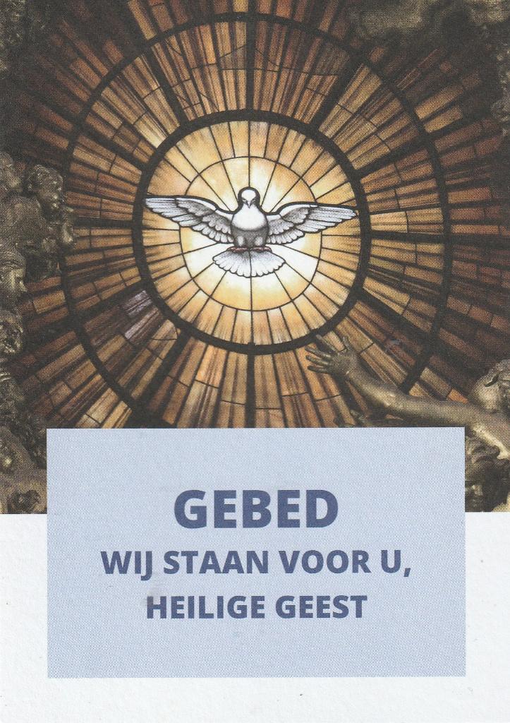Gebed wij staan voor u Heilige Geest, Ophalen of Verzenden, Zo goed als nieuw, Kaart of Prent, Christendom | Katholiek