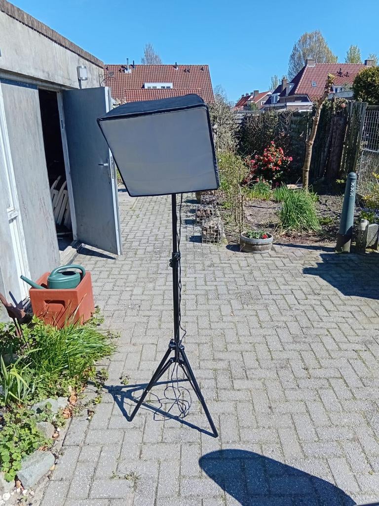 Professionele Softbox Studio Lamp met Statief, Ophalen, Zo goed als nieuw, Lamp of Flitsset