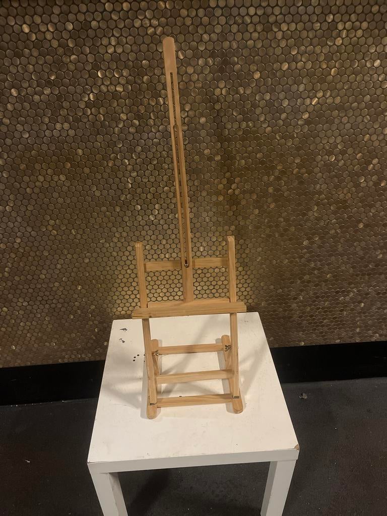 Houten schildersezel - Tafelmodel, Hobby en Vrije tijd, Ophalen, Gebruikt, Ezel