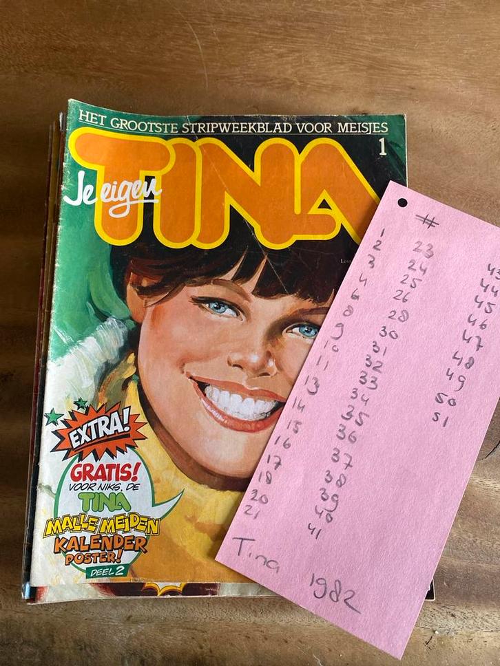 Tina Jaargang 1982 - bijna Complete Set, Boeken, Tijdschriften en Kranten, Gelezen, Damesbladen, Ophalen of Verzenden