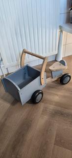 Houten loopwagen met bakje, Ophalen, Gebruikt