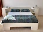 bed, incl. nachtkastjes (ladekast), Ophalen, Overige materialen, Gebruikt, Wit