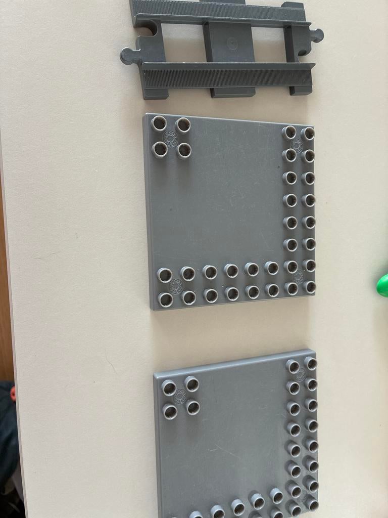 Lego Duplo grondplaten of treinrails (per stuk), Ophalen of Verzenden, Gebruikt, Grondplaat, Duplo