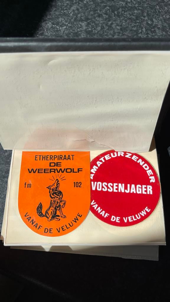 Stickers amateurzenders Veluwe - Unieke verzameling, Ophalen, Gebruikt, Overige typen