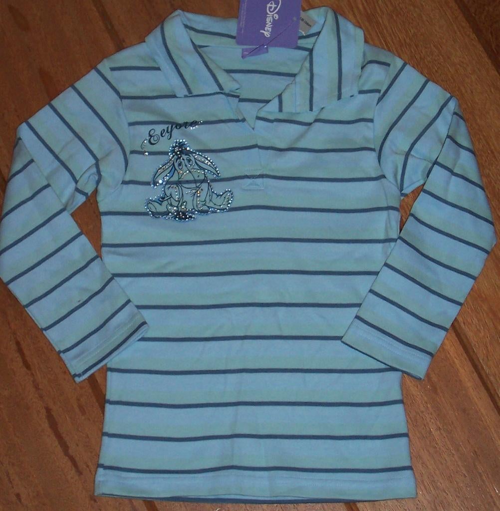 Maat 170/176 Blauw Disney / Eeyore shirt NIEUW (5162), Kinderen en Baby's, Kinderkleding | Maat 170, Disney, Meisje, Nieuw, Ophalen of Verzenden