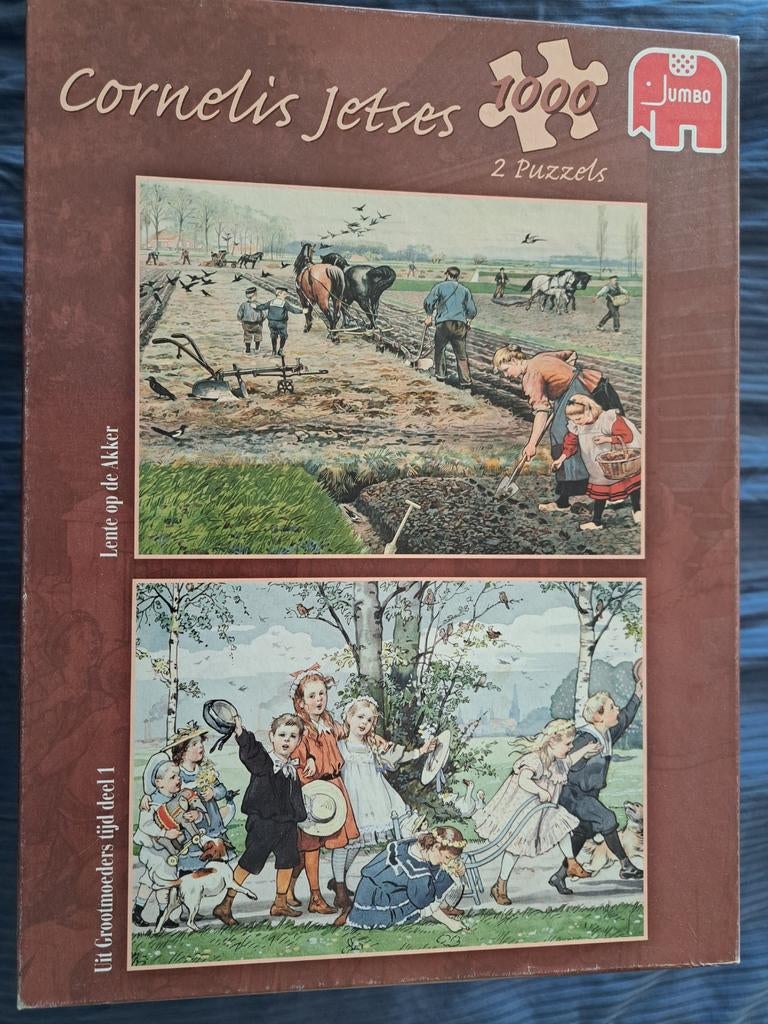 Anton Pieck en Cornelis Jetses Puzzels - 2x1000 stukjes, Ophalen, 500 t/m 1500 stukjes, Gebruikt, Legpuzzel