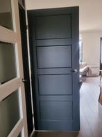 CanDo Manchester binnendeur 201x80 cm zwart/grijs, Doe-het-zelf en Verbouw, Deuren en Horren, Gebruikt, Binnendeur, 200 tot 215 cm