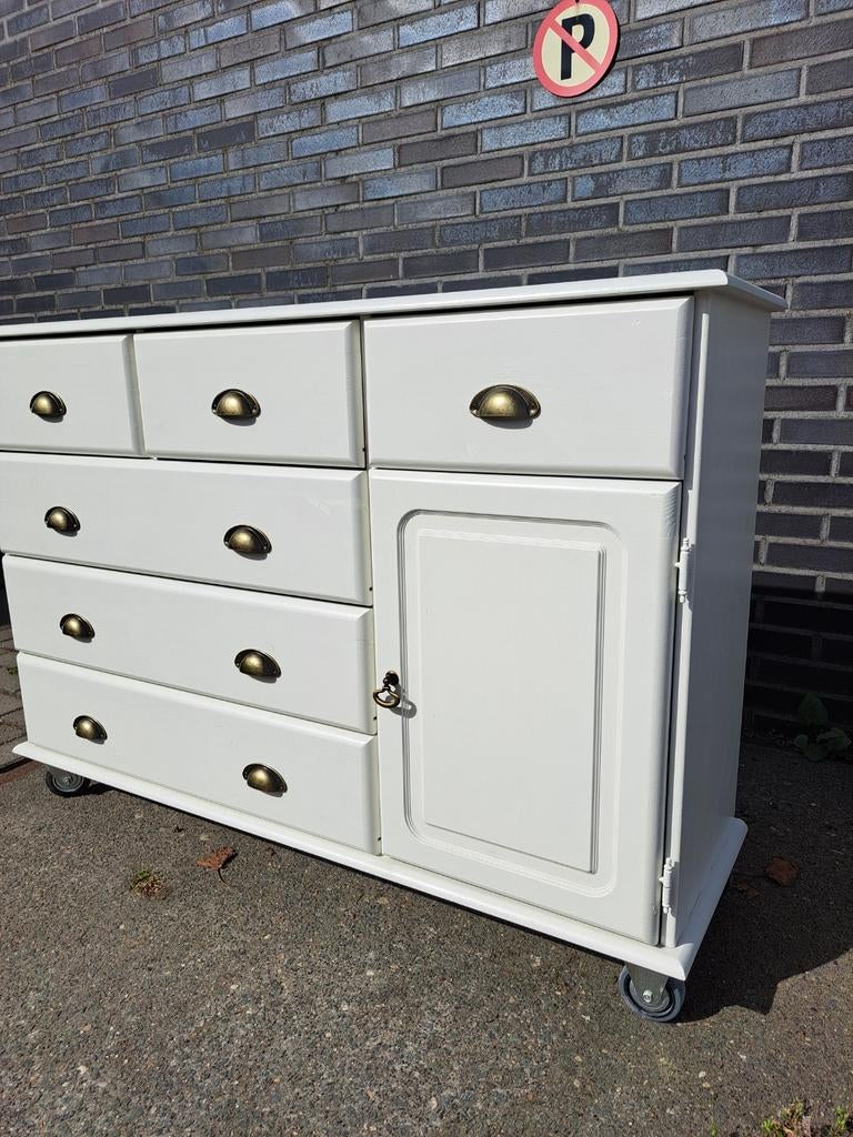 Witte ladekast commode, Ophalen, RoDeKo Volendam, R.kooij65@gmail.com, Gebruikt