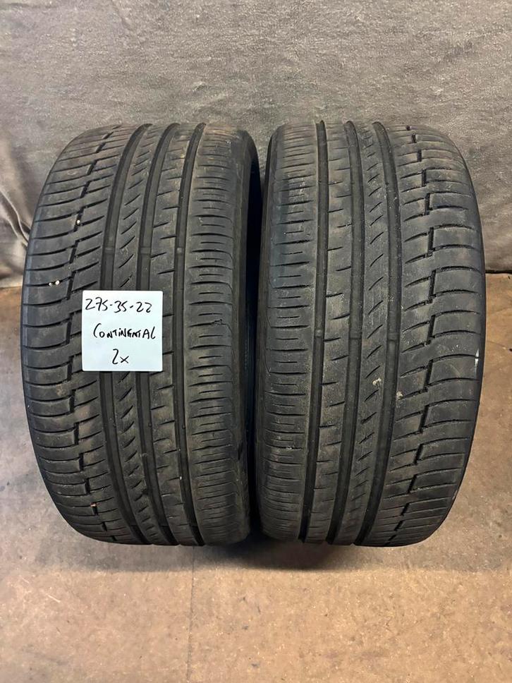 2 x 275-35-22 Continental PremiumContact 6 Zomerbanden, Auto-onderdelen, Banden en Velgen, Band(en), Zomerbanden, Overige maten