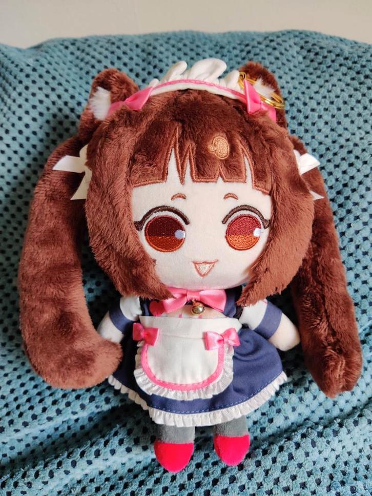 Nekopara Chocola plush Ohmonah collaboration anime figure, Verzamelen, Poppetjes en Figuurtjes, Zo goed als nieuw, Ophalen of Verzenden
