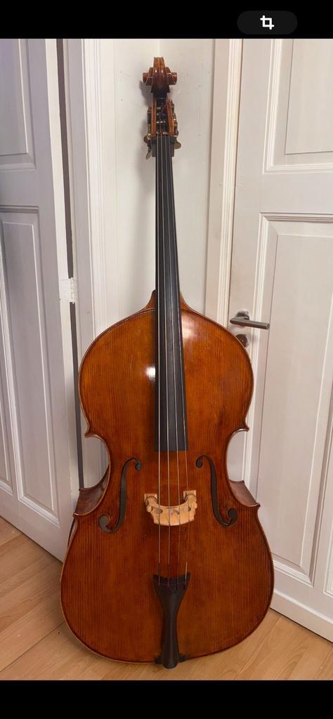 Mooie Hongaarse Contrabas, Muziek en Instrumenten, Strijkinstrumenten | Contrabassen, Gebruikt, 3/4-contrabas, Met koffer, Ophalen