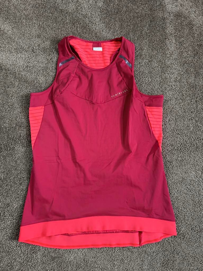 Van Rysel mouwloos dames wielrenshirt mt XL, Sport en Fitness, Ophalen of Verzenden, Zo goed als nieuw, Kleding