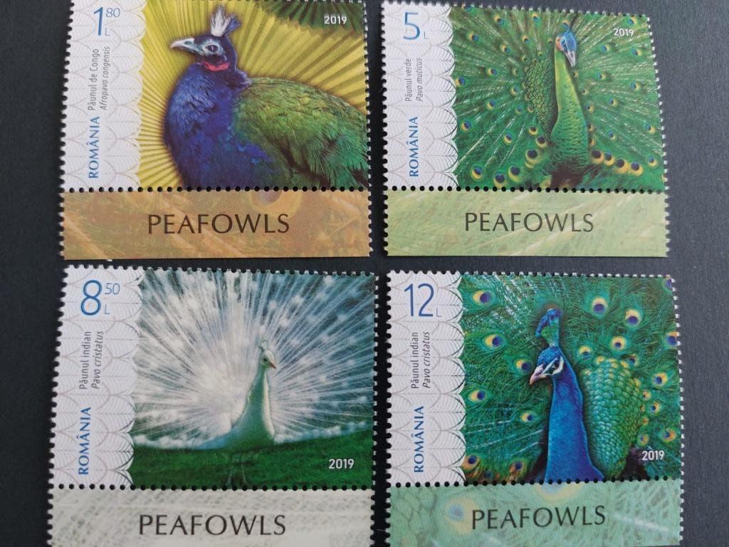 Pauwen  Roemenie, Postzegels en Munten, Verzenden, Postfris, Dier of Natuur