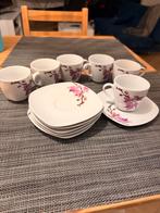 Van Well Kyoto Koffieservies - 6 Kopjes en Schotels, Gebruikt, Ophalen of Verzenden, Overige stijlen, Kop(pen) en/of Schotel(s)