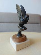 Auto Mascotte M Bonnet Egyptienne Ailée 1920 Brons Beeld, Antiek en Kunst, Ophalen of Verzenden