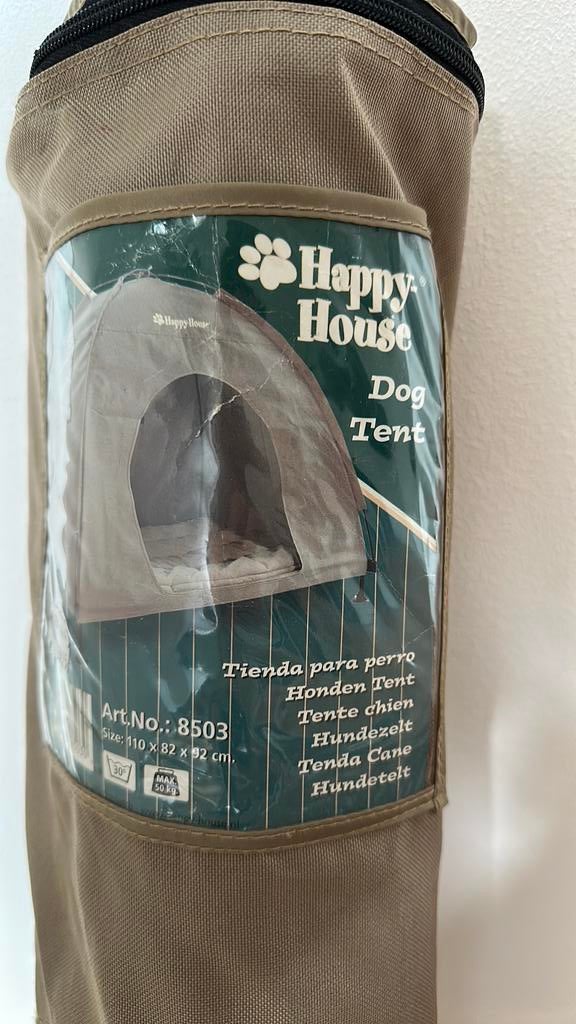 Te koop happy house dog tent, Ophalen, Zo goed als nieuw