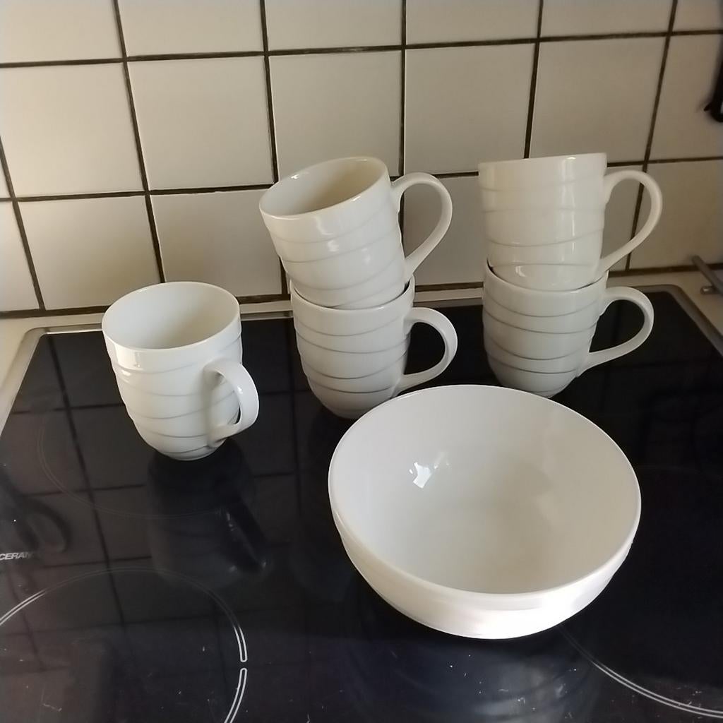 Jamie oliver  waves mokken en schaaltje en schaaltjes, Ophalen of Verzenden, Overige stijlen, Kop(pen) en/of Schotel(s)