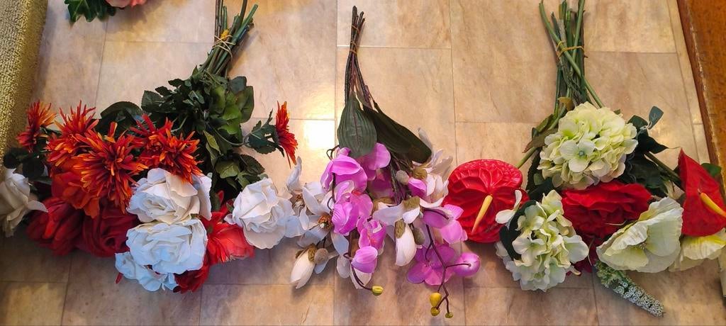 Boeket kunst bloemen, Huis en Inrichting, Woonaccessoires | Kunstplanten en Kunstbloemen, Ophalen of Verzenden