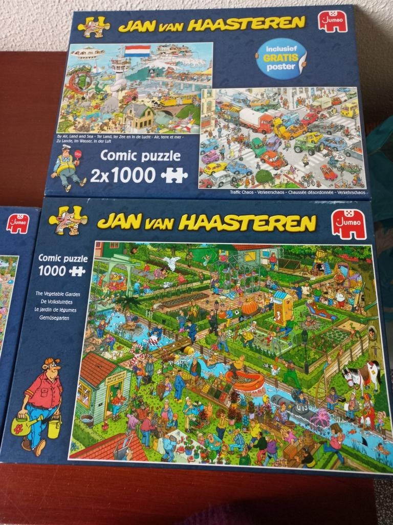 Jan van Haasteren puzzels, Ophalen, 500 t/m 1500 stukjes, Zo goed als nieuw, Legpuzzel