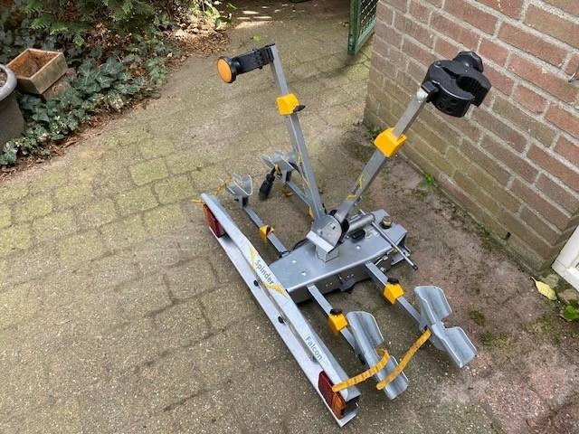 Fietsendrager Spinder, Ophalen, 2 fietsen, Gebruikt, Trekhaakdrager