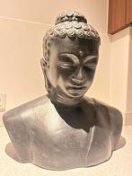 Zwart Boeddha borstbeeld - 52 cm hoog, Ophalen, Gebruikt