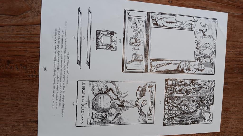 Herdruk platen gravures boek spiegel menselyk bedryf, Ophalen of Verzenden, Gravure, 1800 - 1899