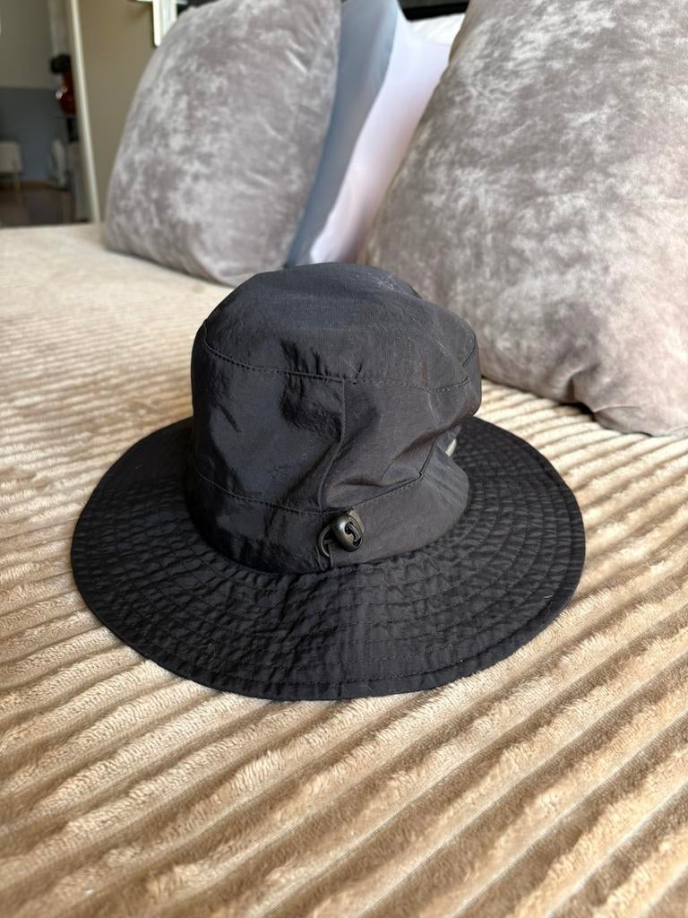 Seeberger mooi zwart vissershoedje one size ZGAN, Ophalen of Verzenden, Zo goed als nieuw, One size fits all, Hoed