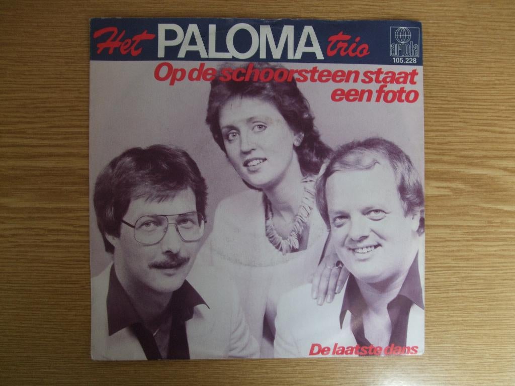 HET PALOMA TRIO    OP DE SCHOORSTEEN STAAT EEN FOTO / DE, Cd's en Dvd's, Vinyl Singles, Zo goed als nieuw, Single, 1980 - 1989