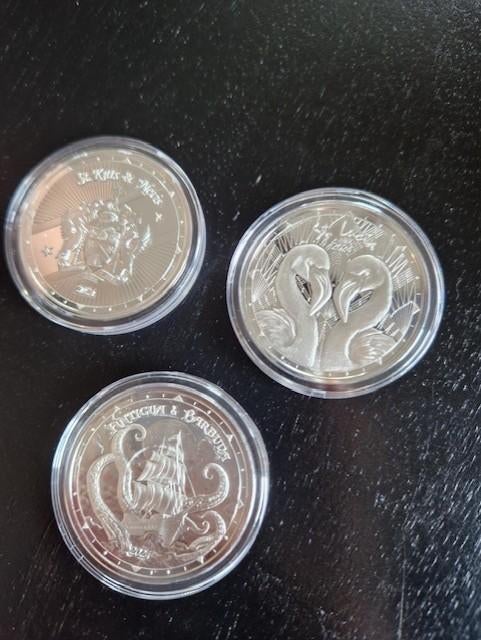 3x 1oz Scottsdale UNIEKE ZILVER SET, Ophalen, Zilver