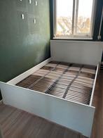 IKEA BRUSALI bed twijfelaar 140x200cm - Goede staat, Ophalen, Gebruikt, Wit, 140 cm