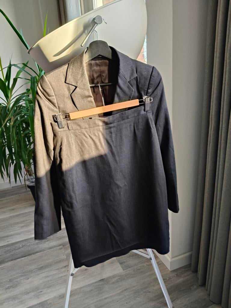 Suitsupply damespak, donkergrijs, maat 34, Kostuum of Pak, Zwart, Maat 34 (XS) of kleiner, Suitsupply